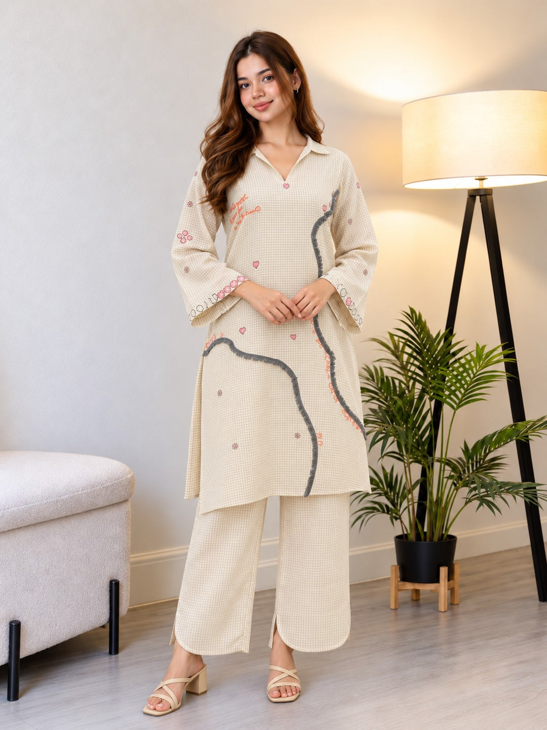 Tatva parch cotton kurta pant set