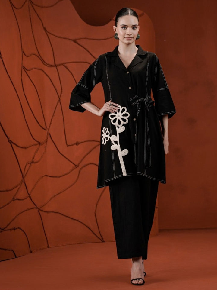 Tatva Raven Embroidery Co-Ord Set