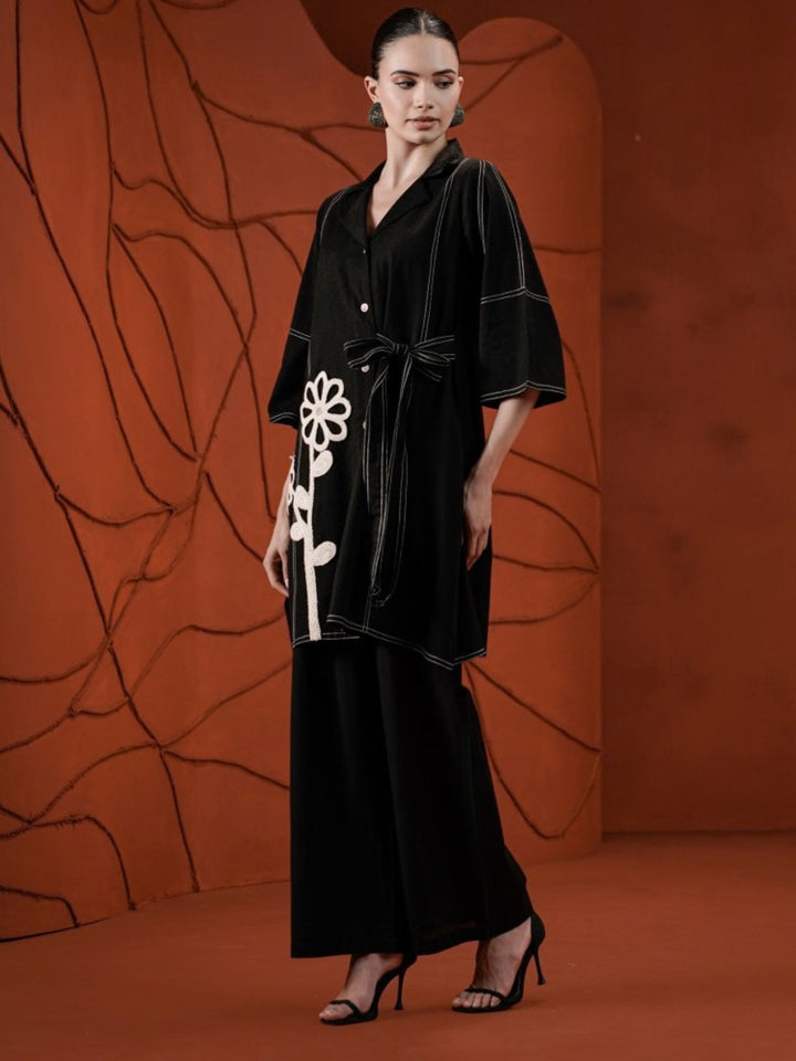 Tatva Raven Embroidery Co-Ord Set