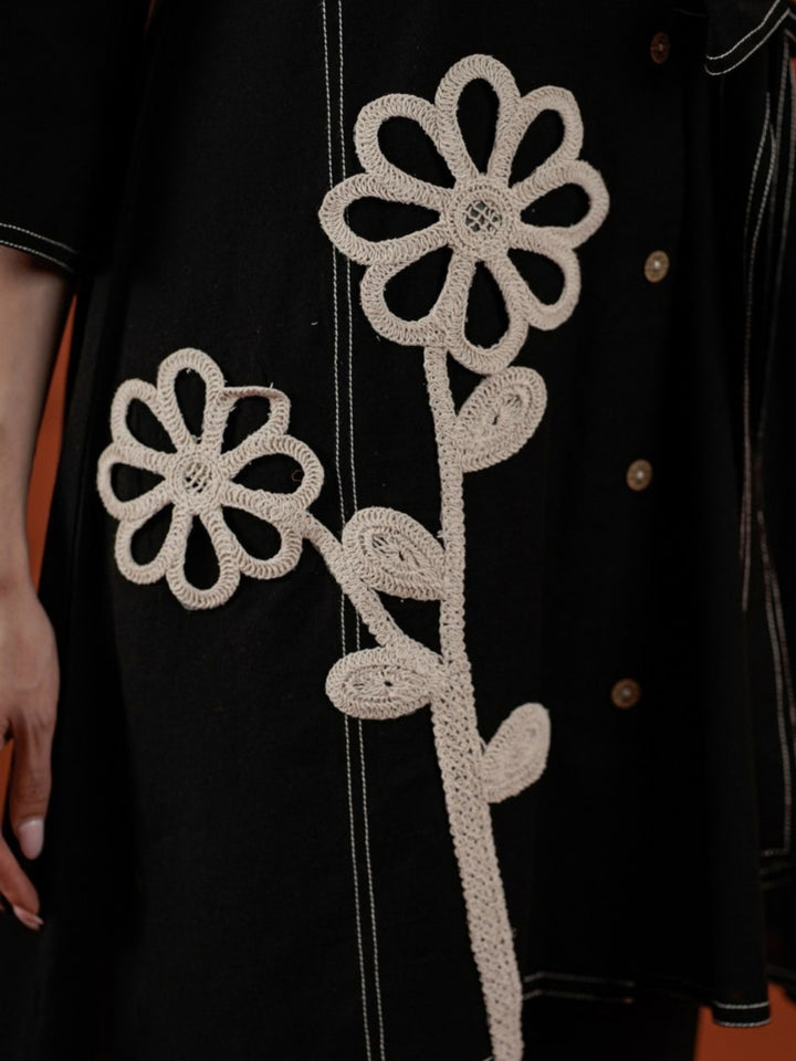 Tatva Raven Embroidery Co-Ord Set