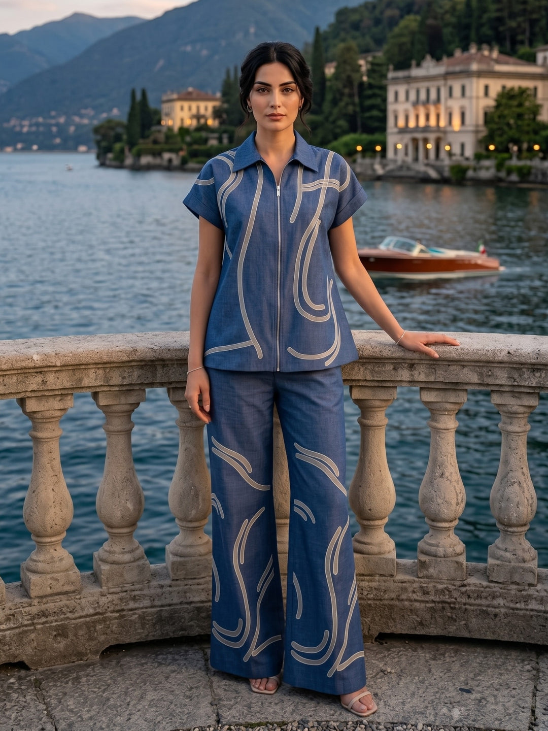 Tatva Victoria denim co-ord set