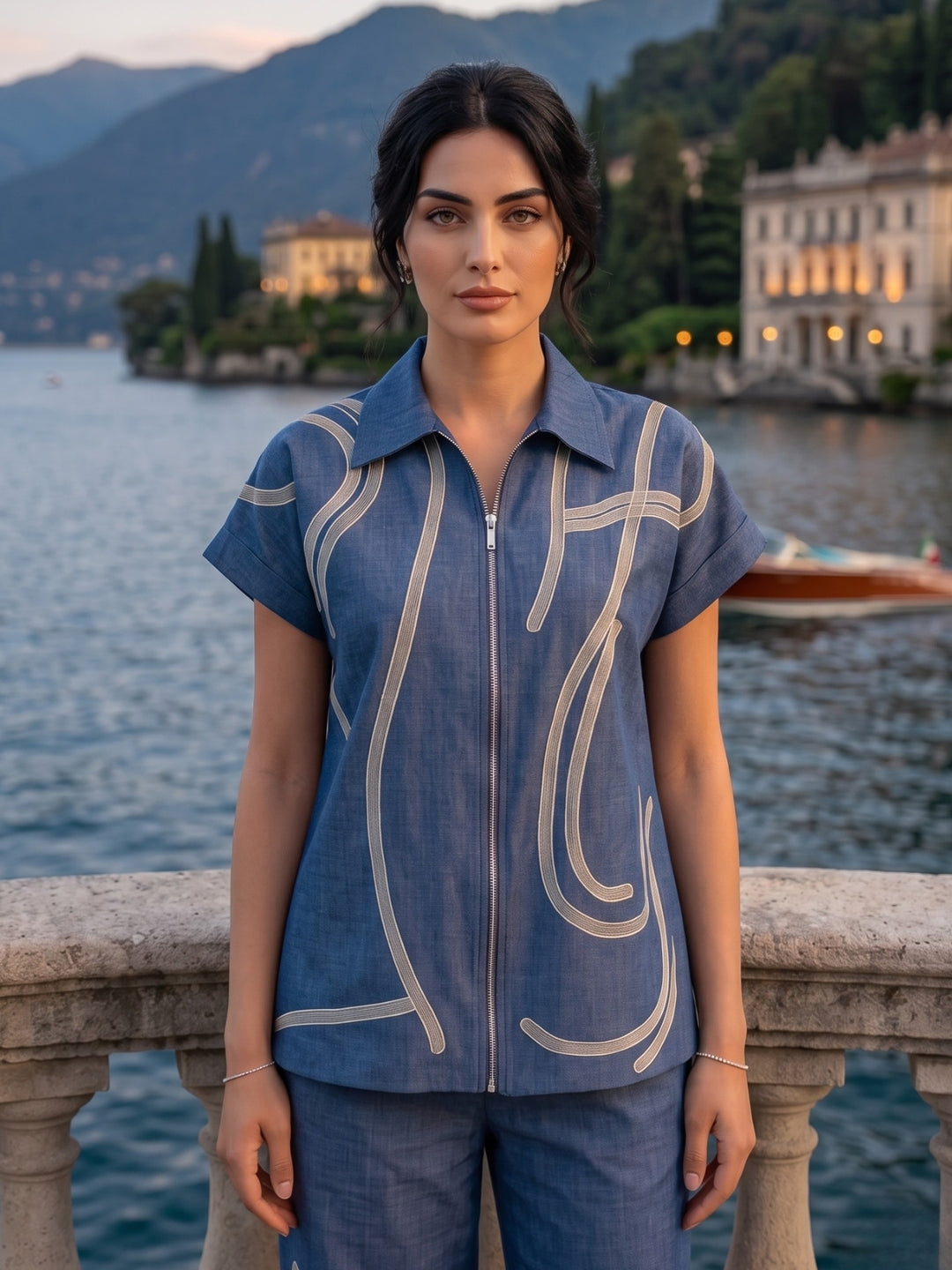 Tatva Victoria denim co-ord set