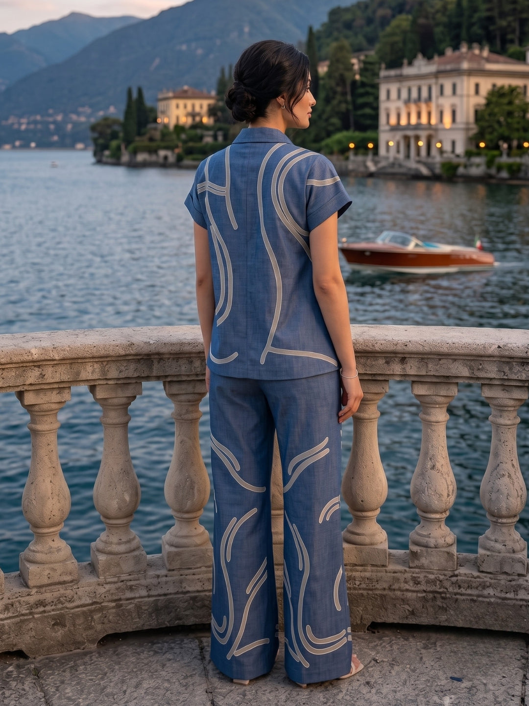 Tatva Victoria denim co-ord set