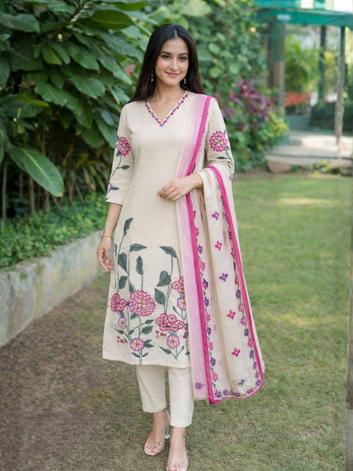 Kartar angel cotton suit set
