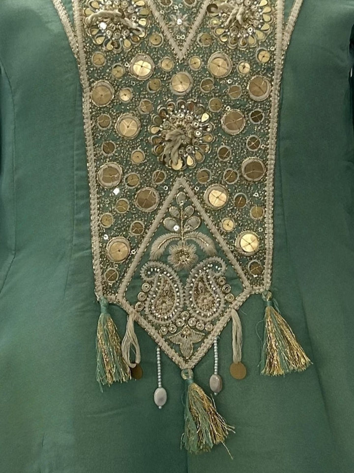 Tisca Fern Handwork Suit Set