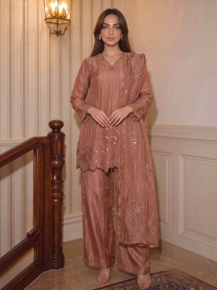 Tisca Flamingo Handwork Suit Set