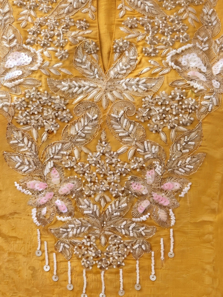 Tisca Flax Handwork Suit Set