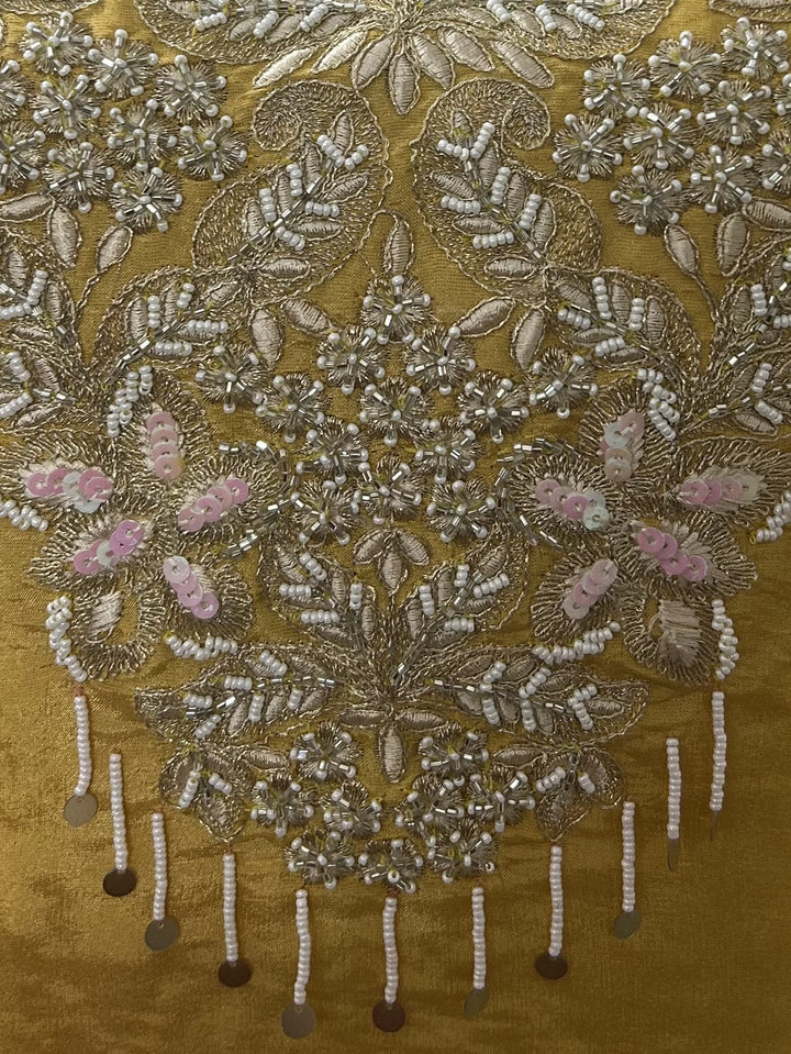 Tisca Flax Handwork Suit Set