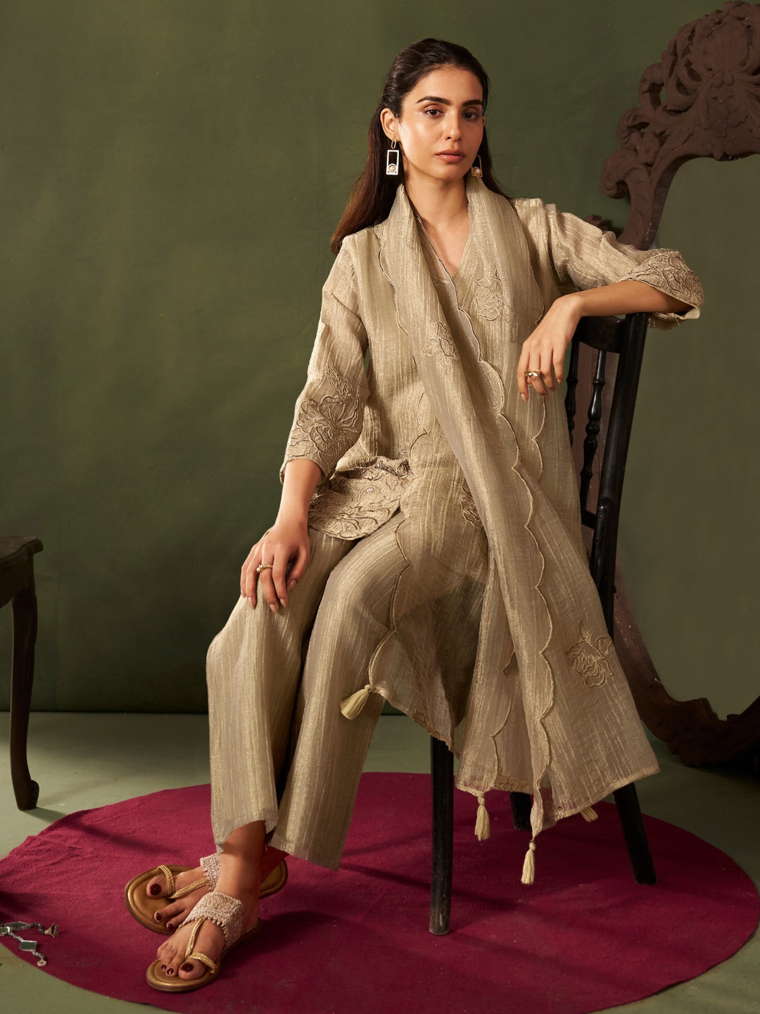 Tisca Spring Handwork Suit Set