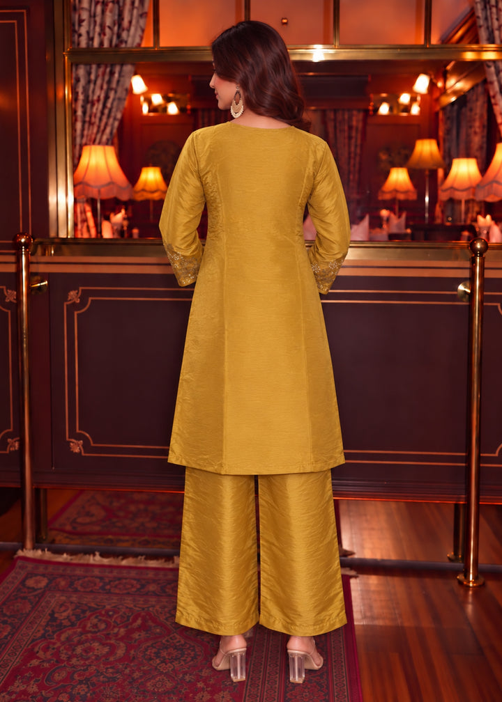 Tisca Sunglow Handwork Festive Suit Set
