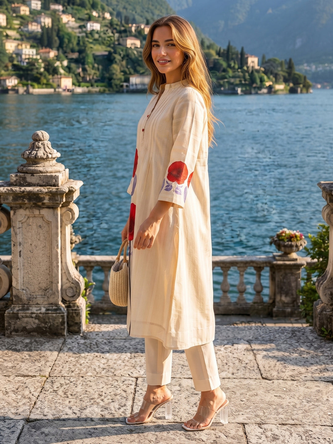 Tatva Groan Mul Cotton Kurta Pant Set