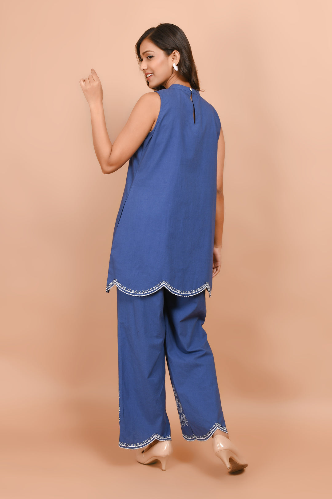 Pawan indi cotton embrodiery co-ord set