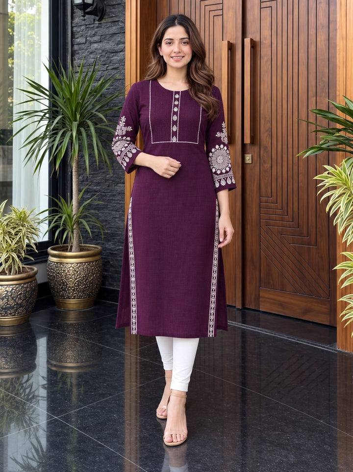 UMA VOILA EMBROIDERED KURTI