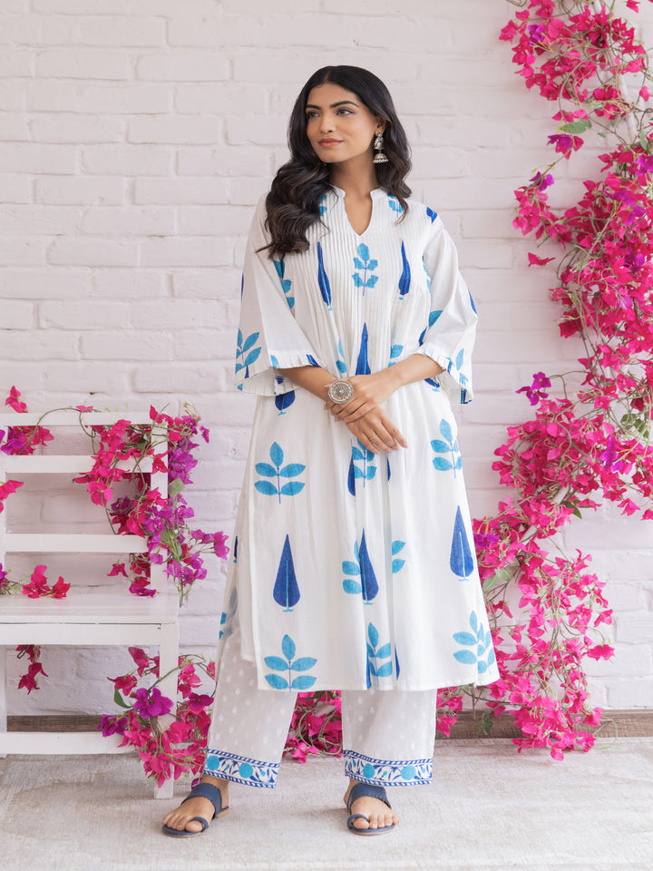 Samragi Indi Cotton Kurta Pant Set