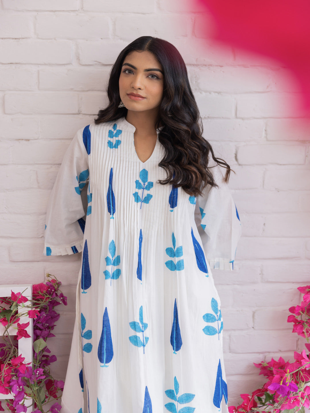 Samragi Indi Cotton Kurta Pant Set