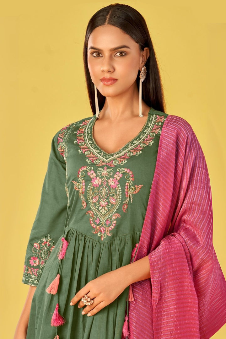 Malti sage full work suit set