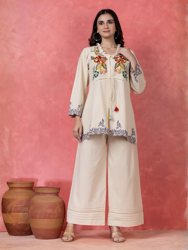 Gaur peony cotton co-ord set