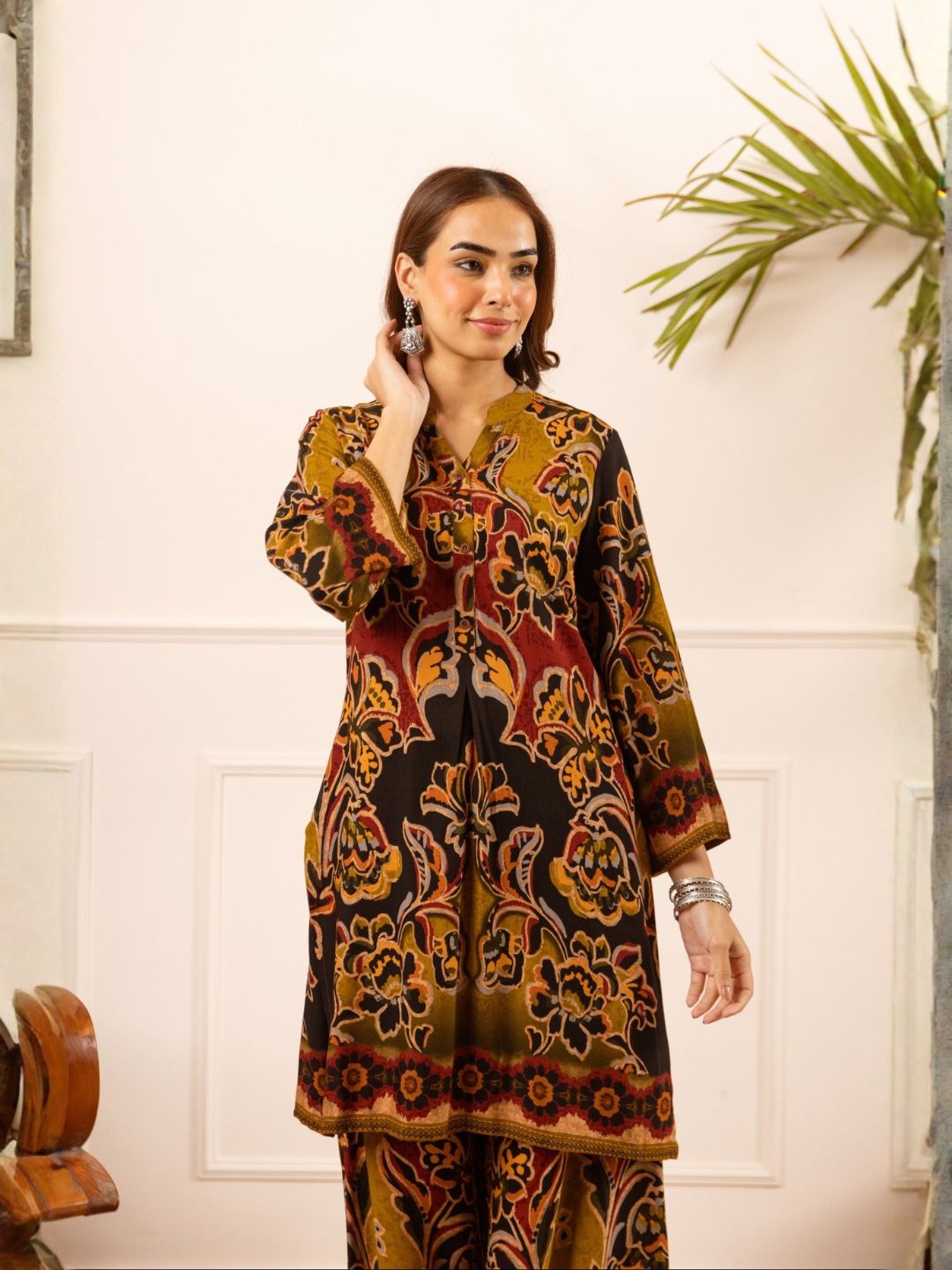 Karen russet printed Co-ord set