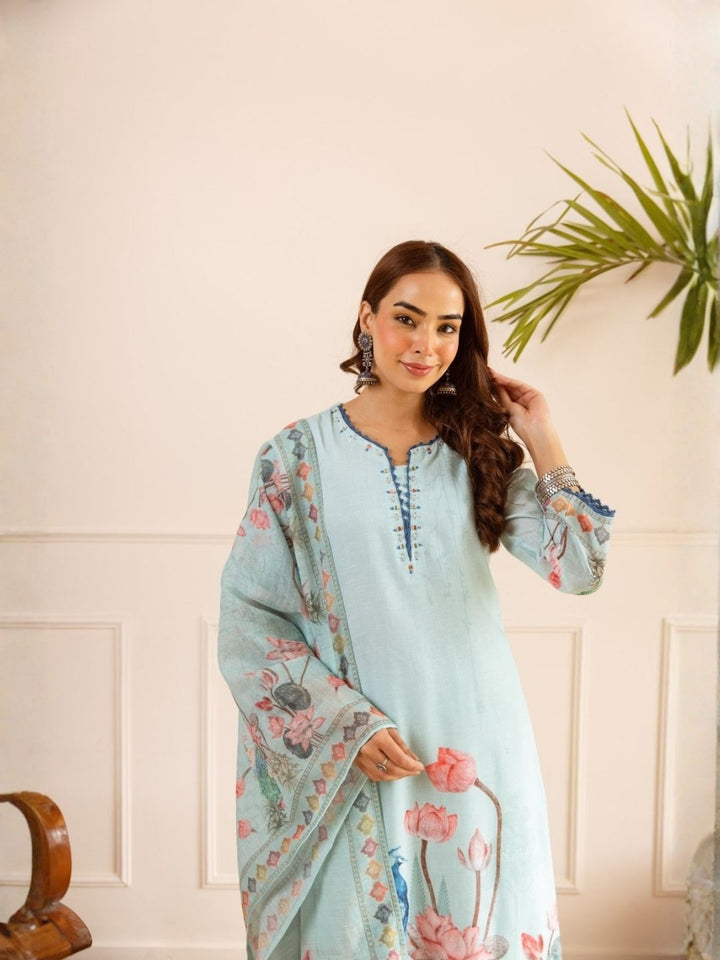 Karen vivid cotton suit set