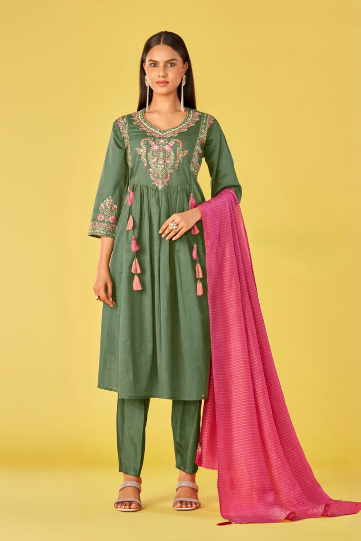Malti sage full work suit set