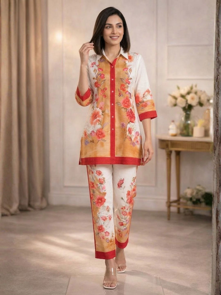 Akshara sand printed co-ord set