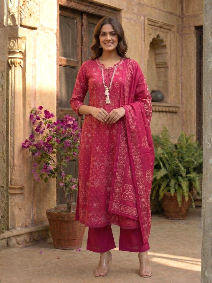 Vairagi Candy Printed Work Suit Set