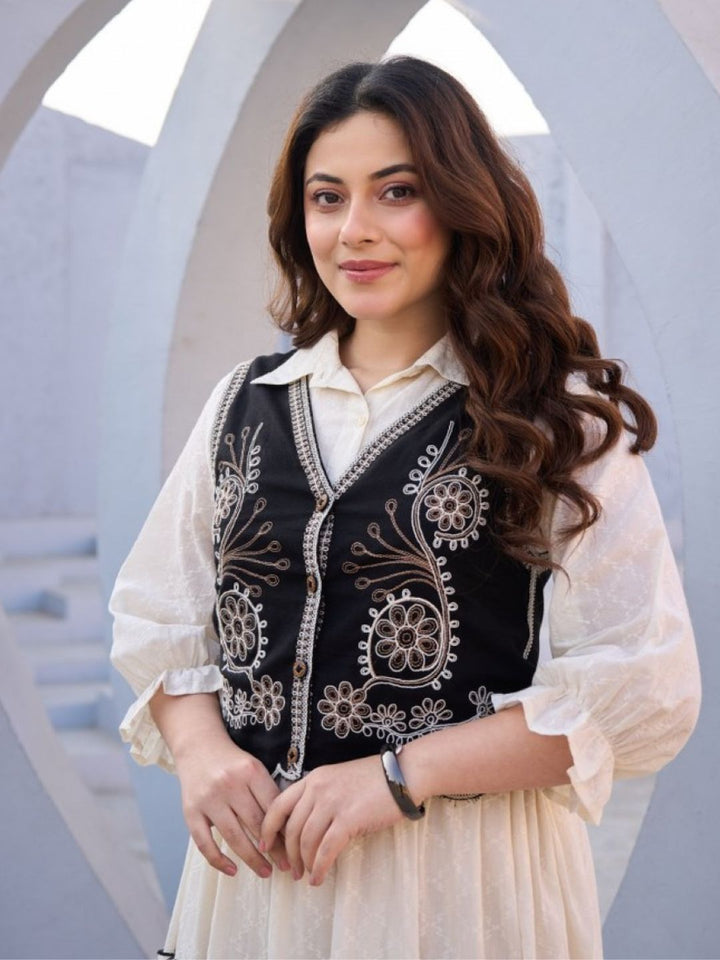 Tatva magnolia cotton jacket dress