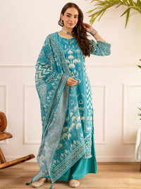 Karen Lapis cotton suit set