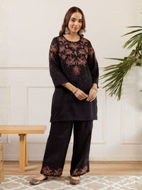 Kamli raven embroidery co-ord set