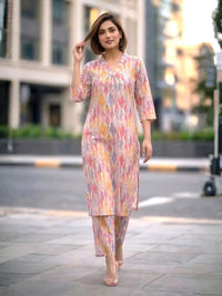 Bindiya Candy Linen Kurta Pant set