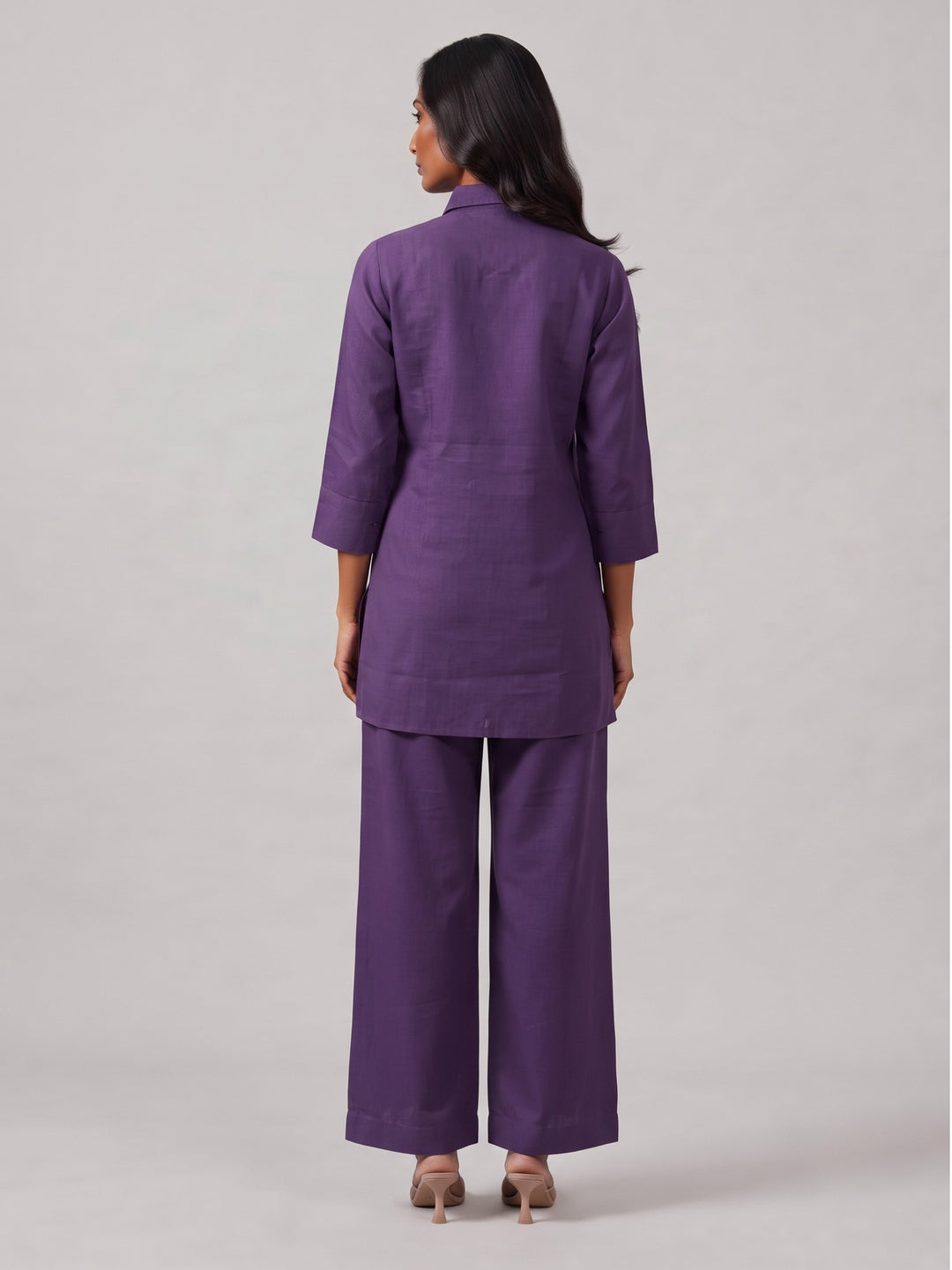 Viyona Iris Embroidery Cotton Co-Ord Set