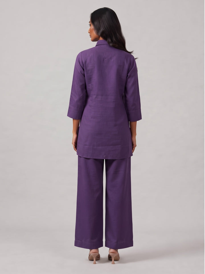 Viyona Iris Embroidery Cotton Co-Ord Set