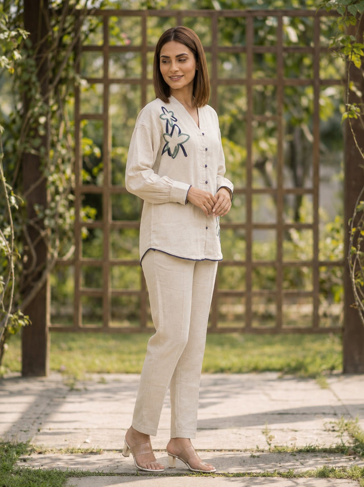 Wespret Atrium Embroidery Cotton Co-Ord Set