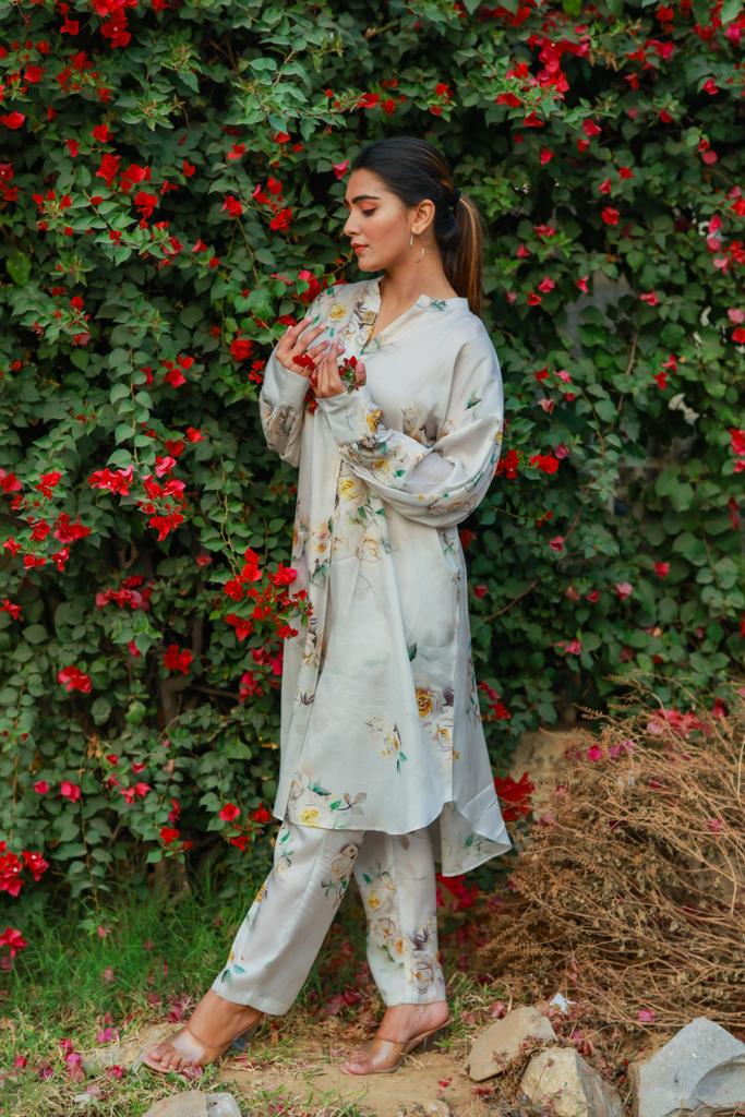 Nelly Cloud Floral Digital Printed Muslin Co-ord Set