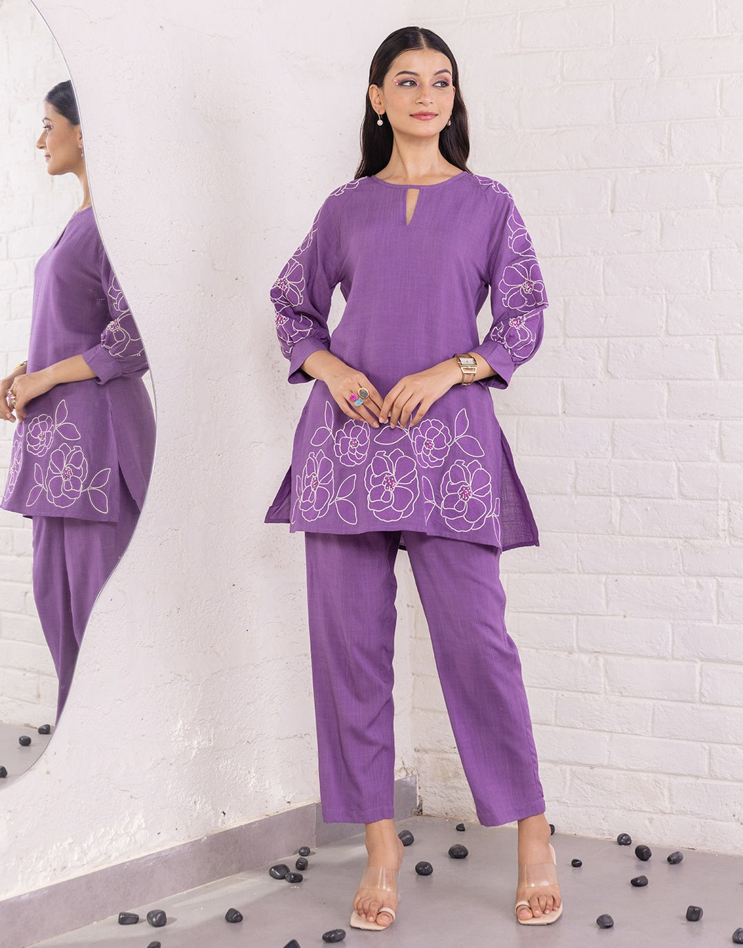 Harika Lavender Co-ord Set