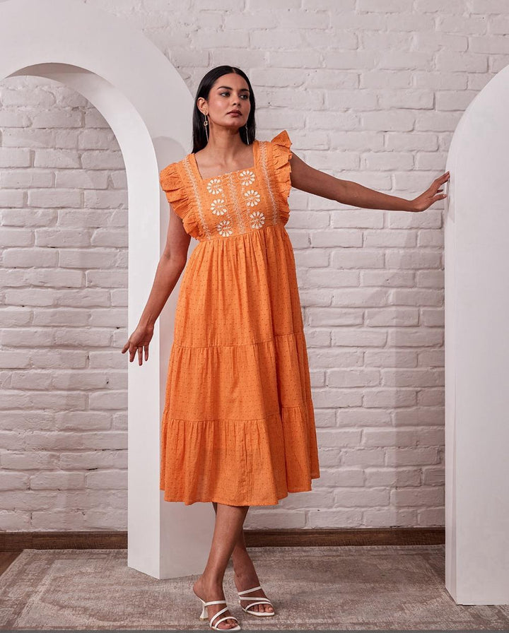 Avanti Orin Embroidered Dress