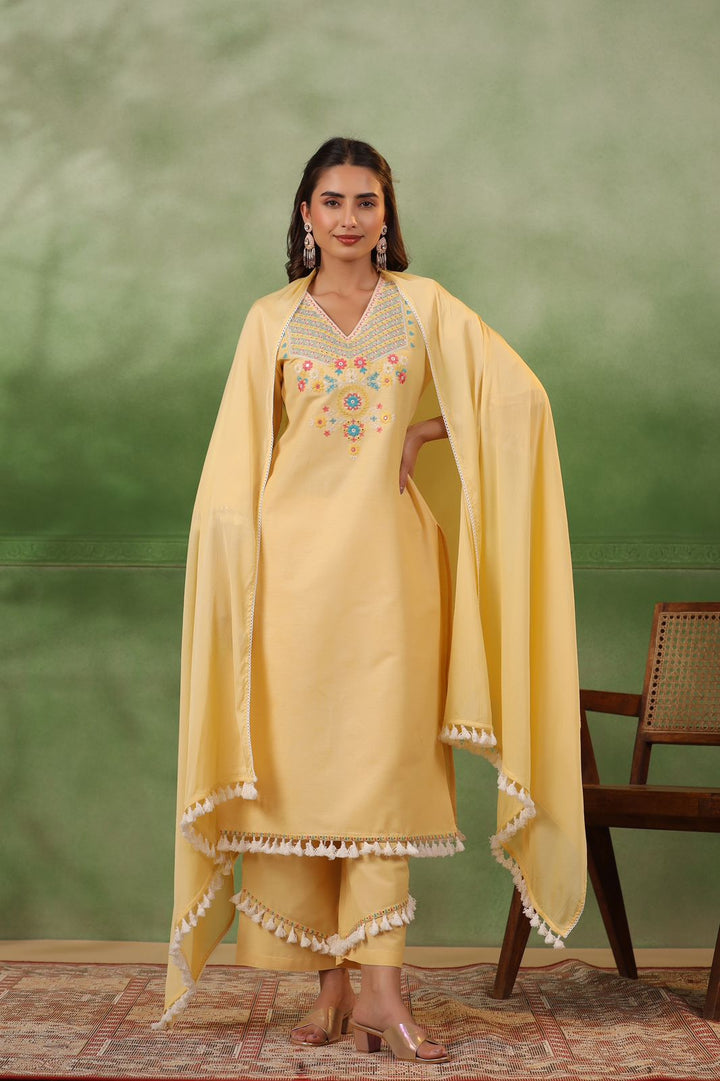 POONAM SUNSHINE COTTON SUIT SET