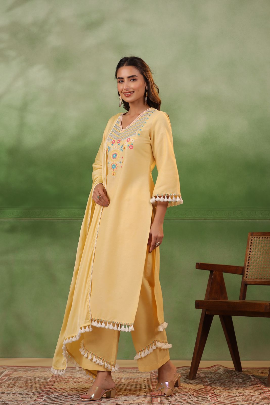 POONAM SUNSHINE COTTON SUIT SET