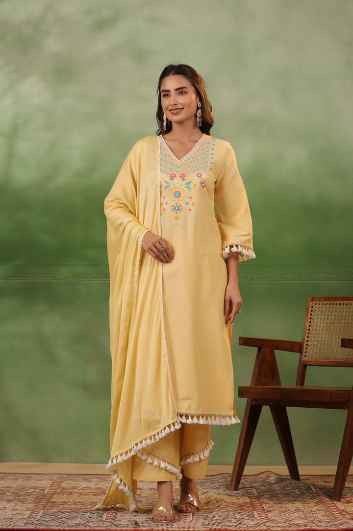 POONAM SUNSHINE COTTON SUIT SET