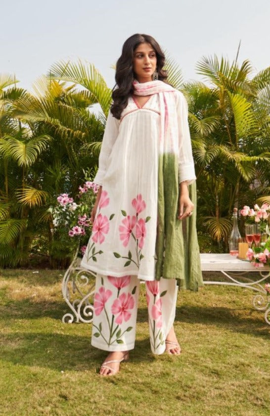 Kisah Floral Cotton Suit Set