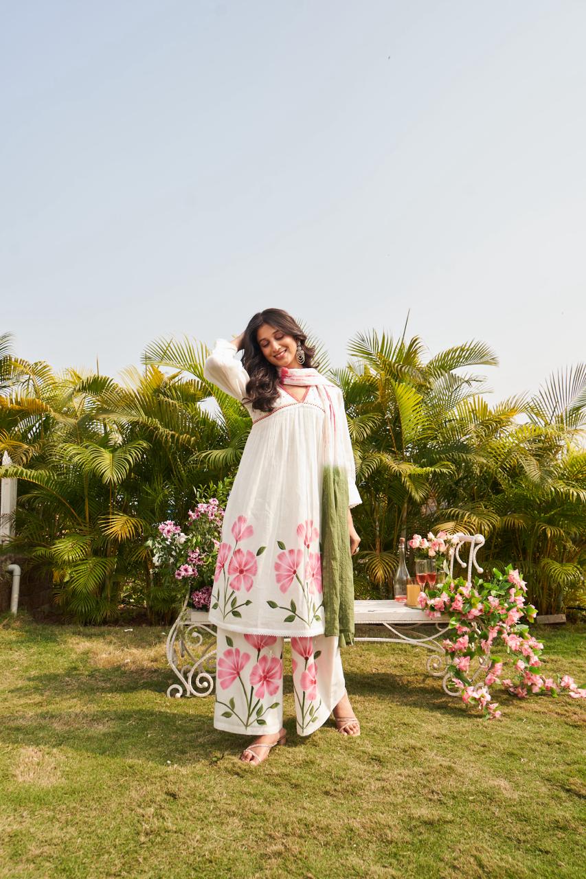 Kisah Floral Cotton Suit Set