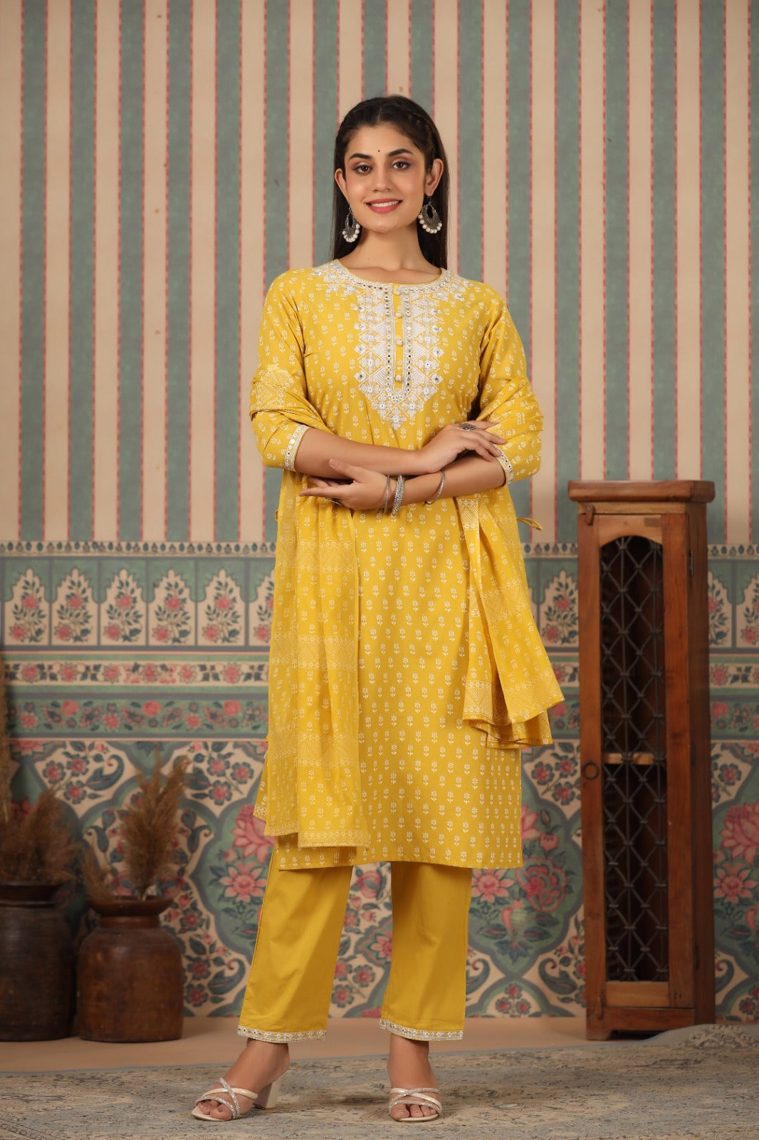 Radhya Sunshine Cotton Suit Set
