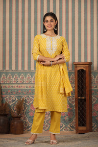 RADHYA SUNSHINE COTTON SUIT SET