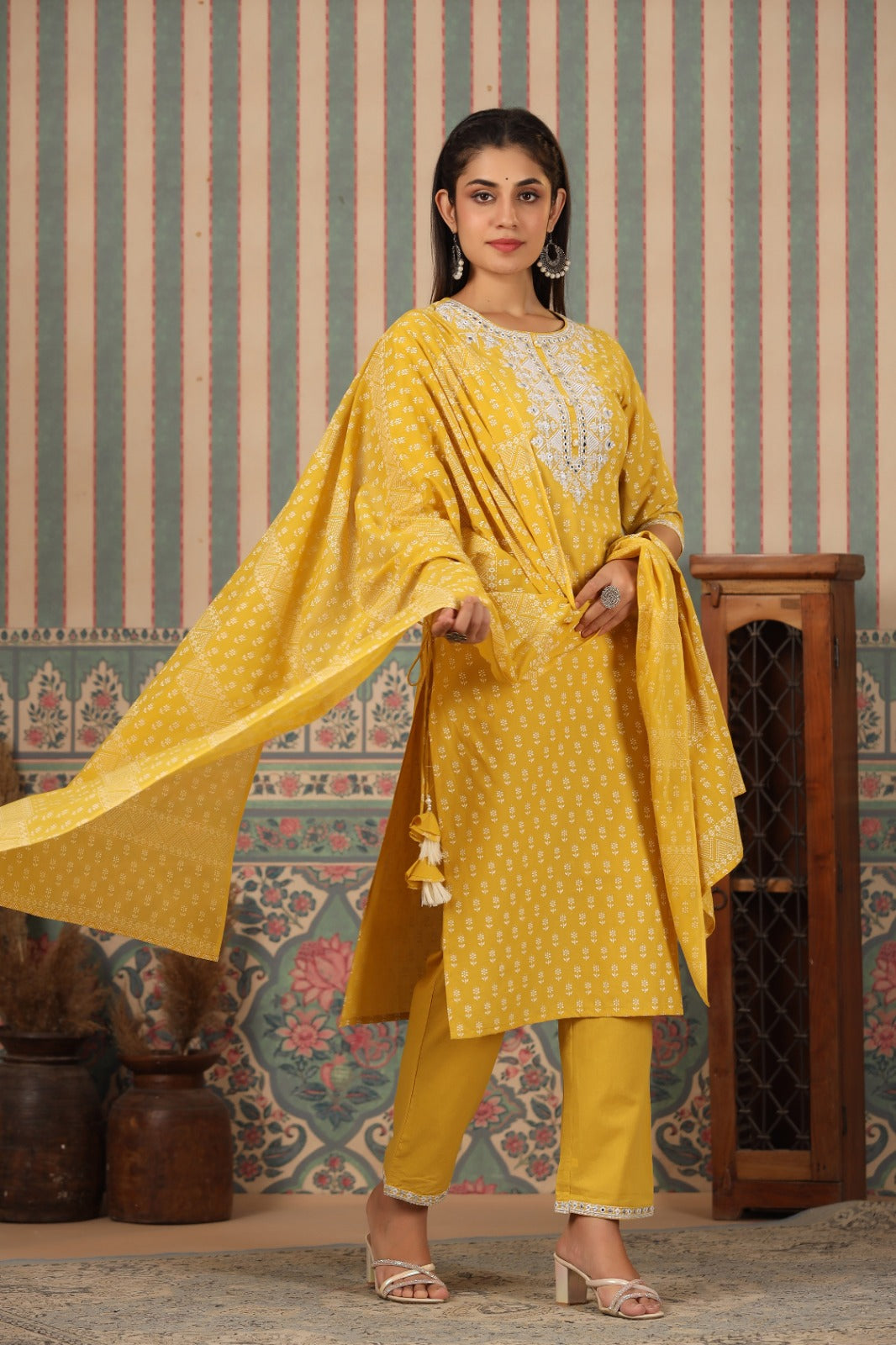Radhya Sunshine Cotton Suit Set