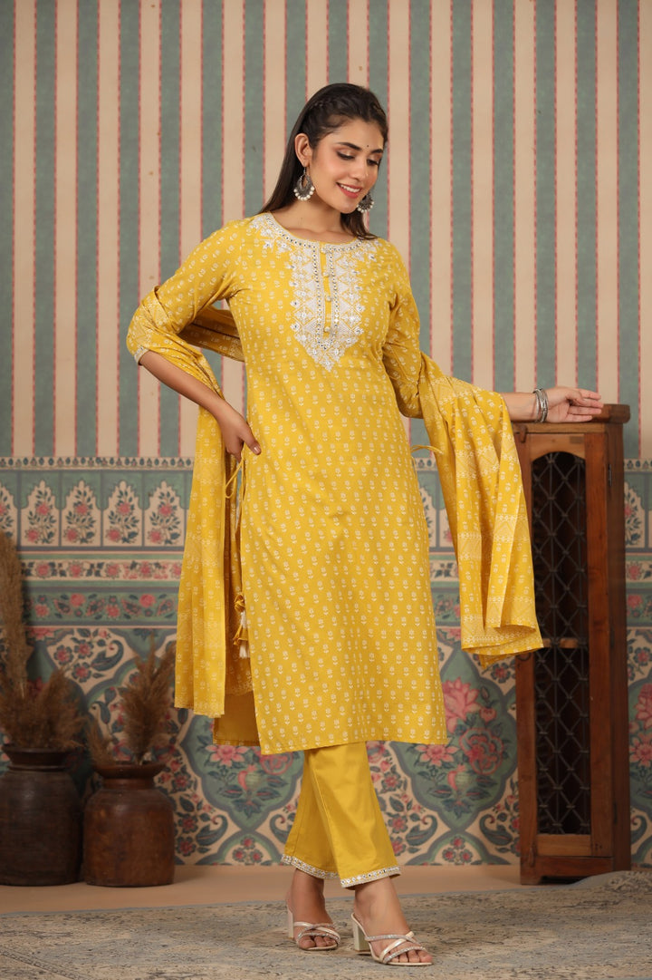 Radhya Sunshine Cotton Suit Set