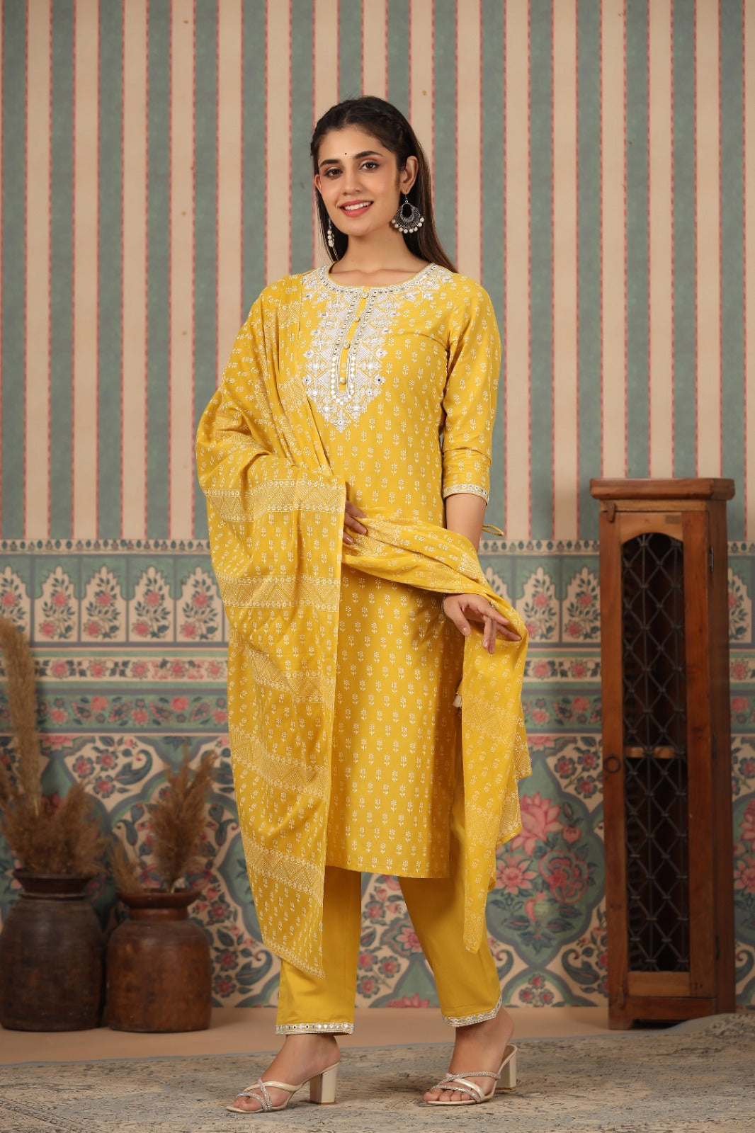 Radhya Sunshine Cotton Suit Set