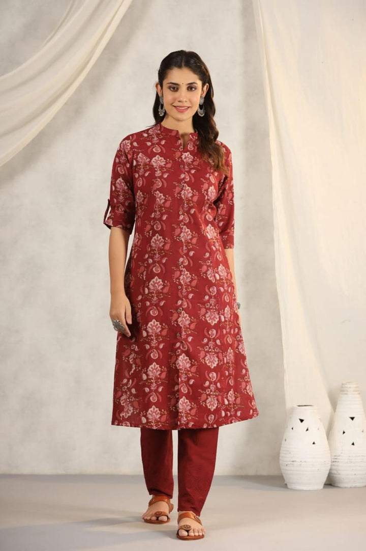 Rachna Jam Printed Cotton Kurta Pant Set