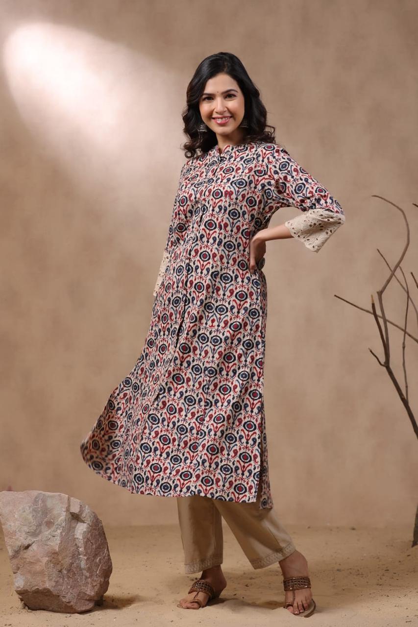 Rachna Vibe Printed Cotton Kurta Pant Set