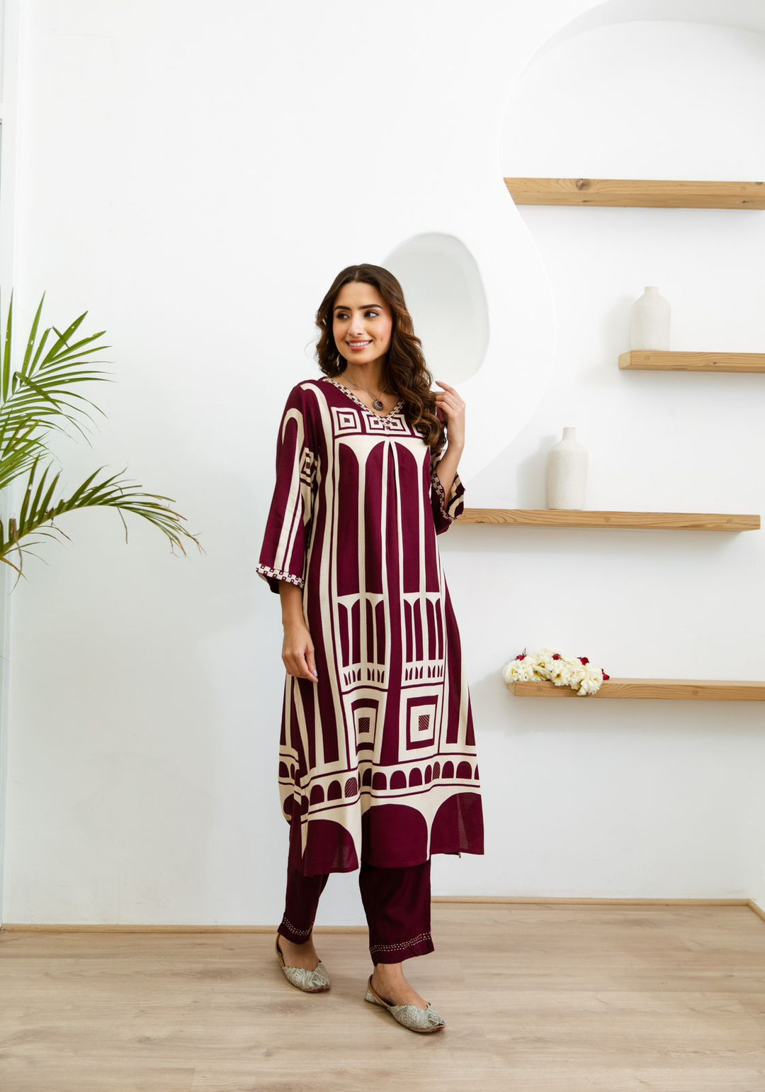 Sargun Mulberry Digital Printed Kurta Pant Set