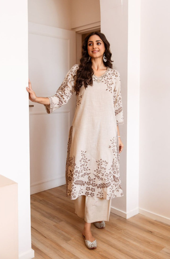 Prapti Misri Printed Kurta Pant Set